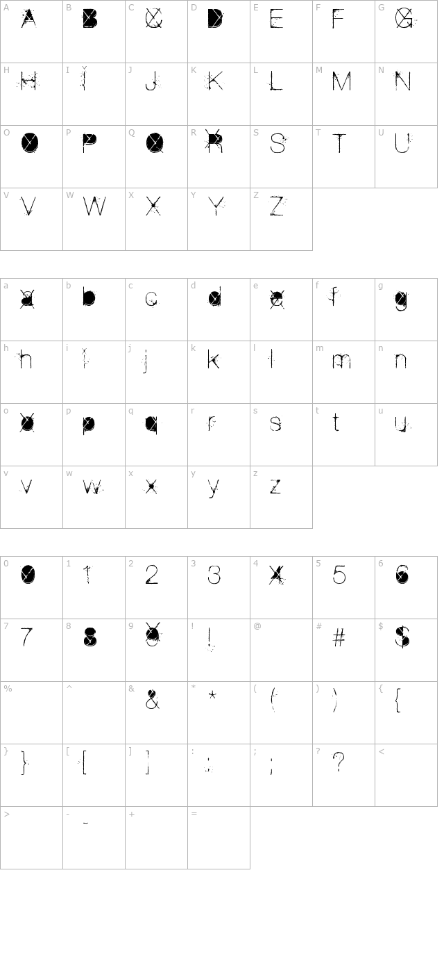 The Poison character map