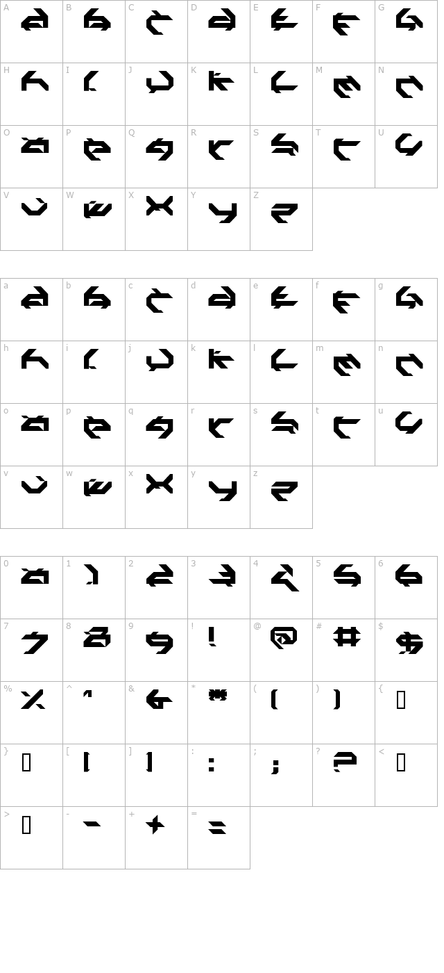 third-party character map