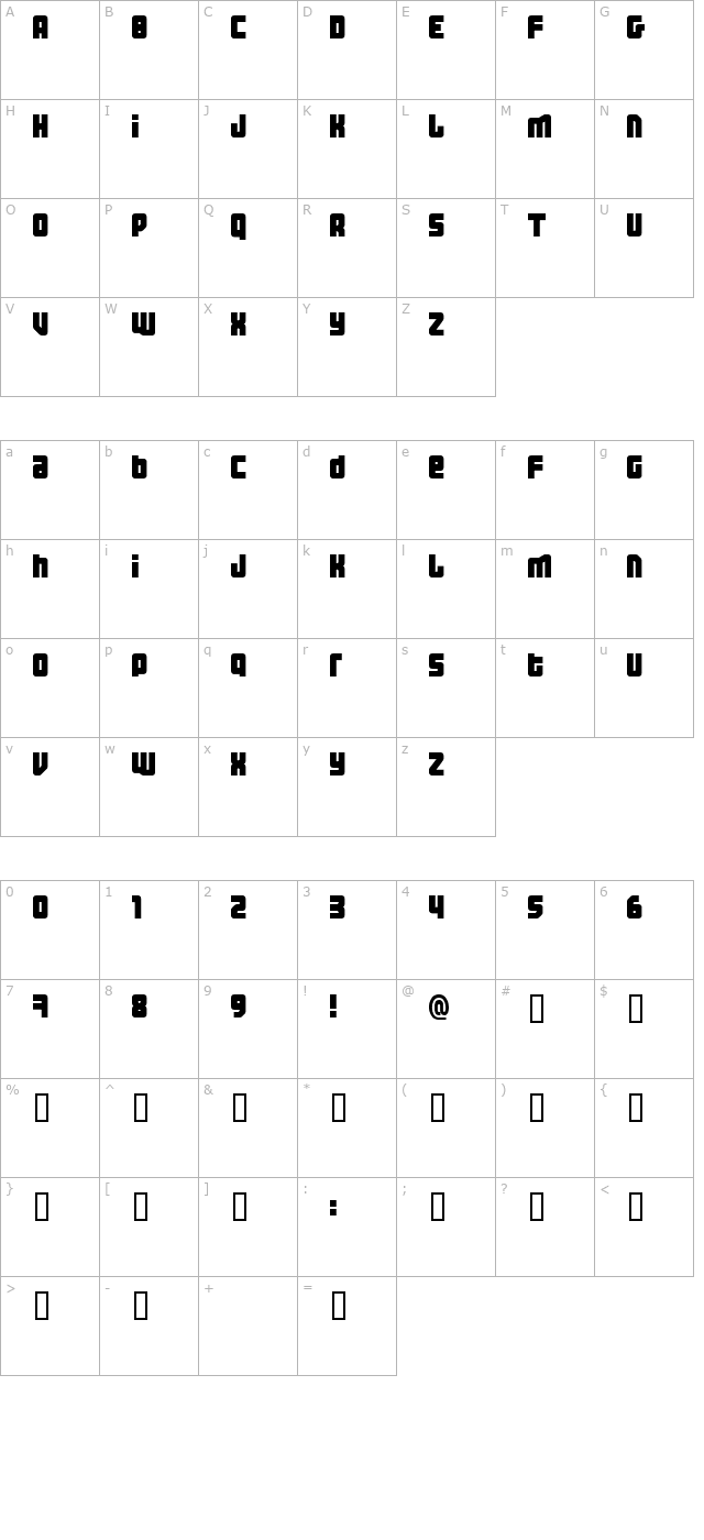 three-the-hard-way character map