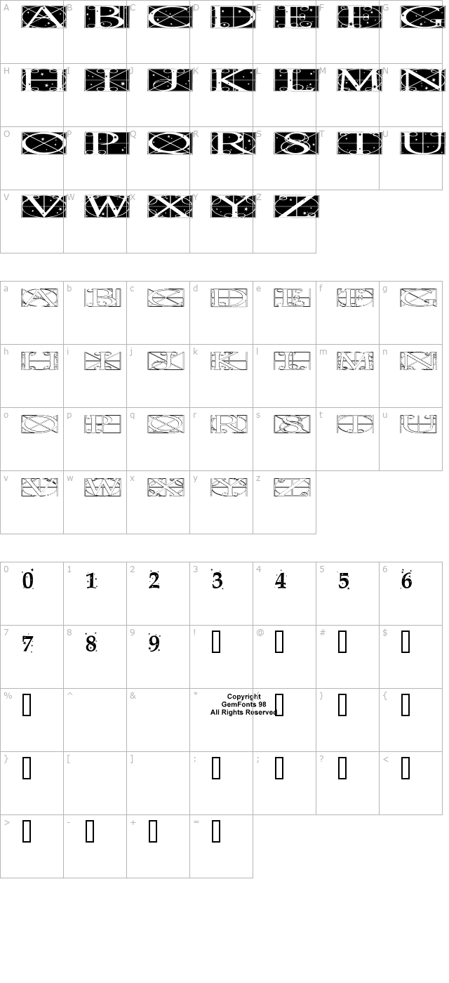 Time Pundits character map