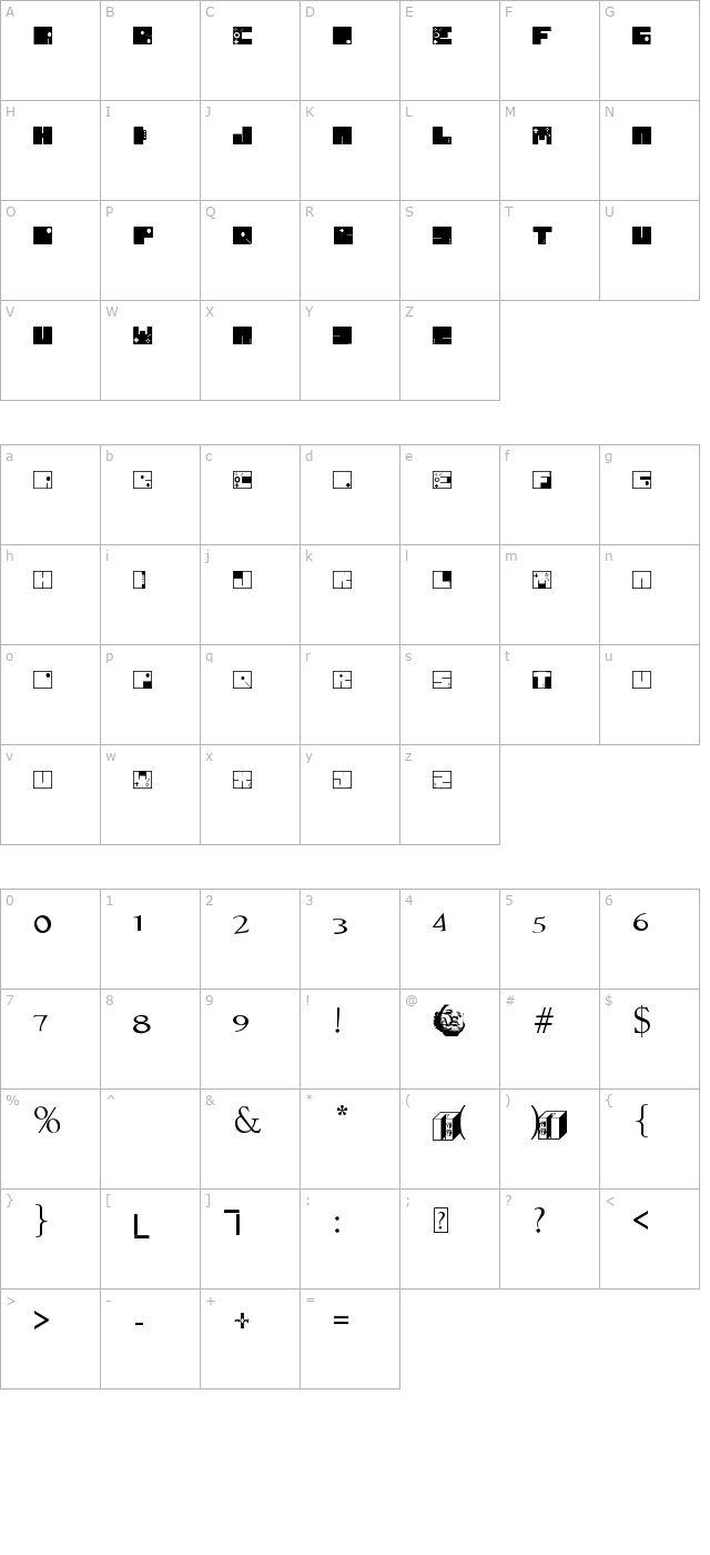 to-64 character map