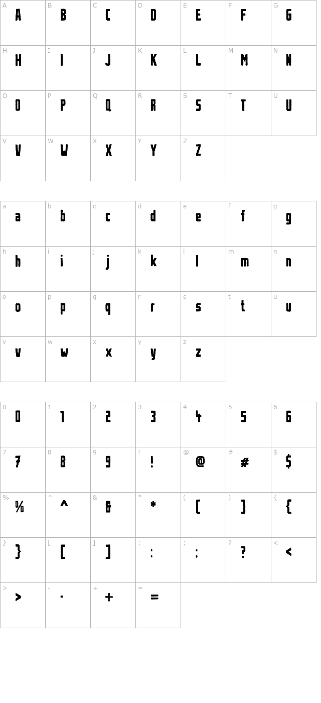 urban-brush character map