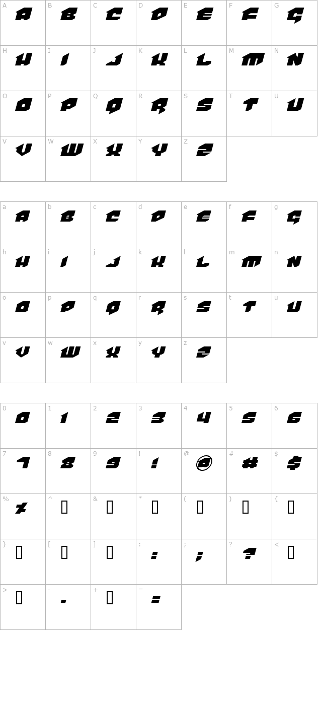 van-helsing-bb character map