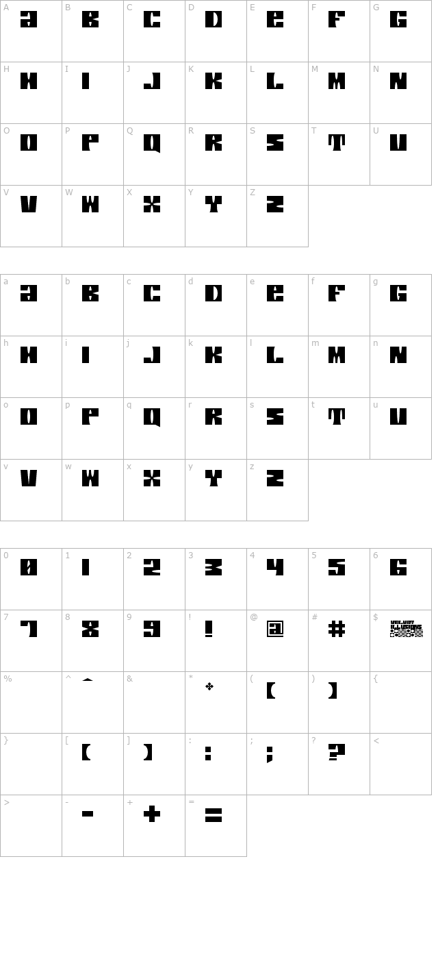 velvet-illusions character map