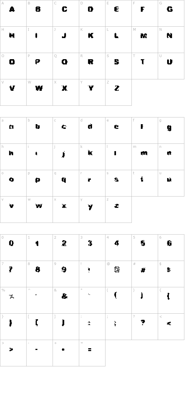 violent-alligator character map