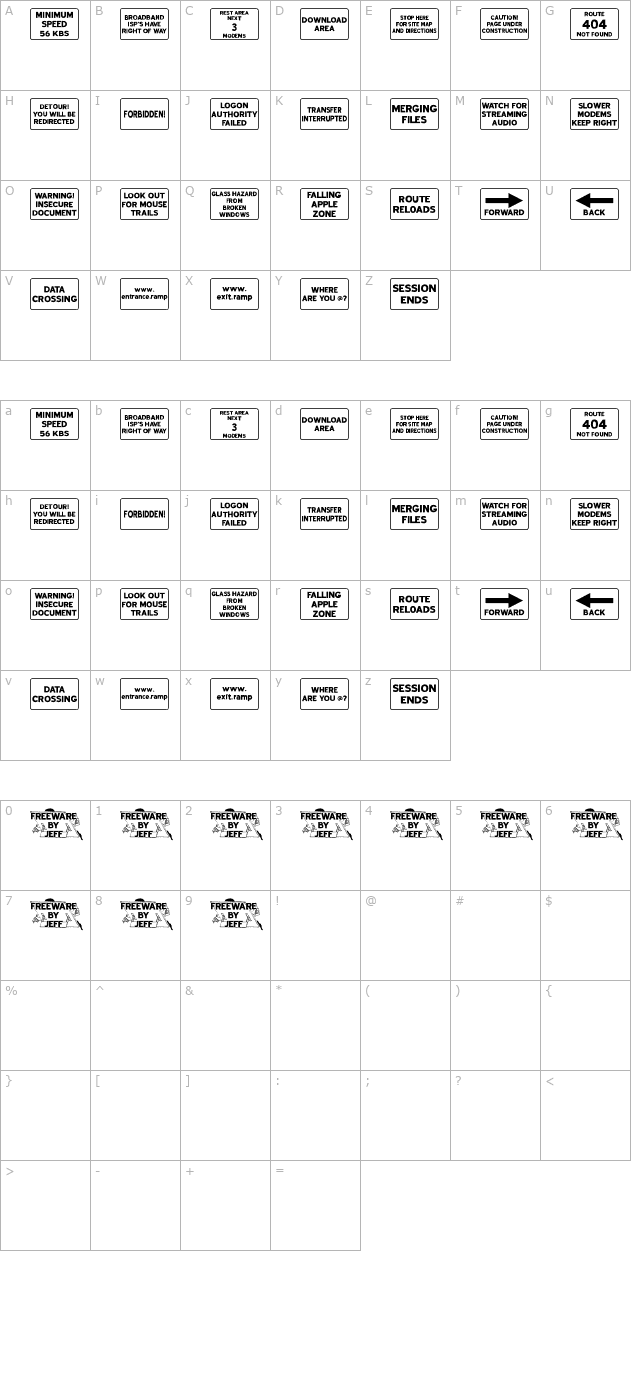 web-road-signs-jl character map