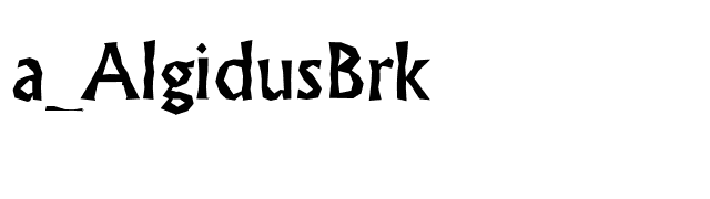 a_AlgidusBrk font preview