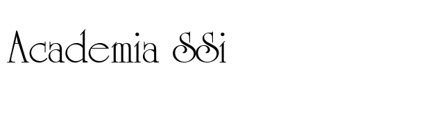 Academia SSi font preview