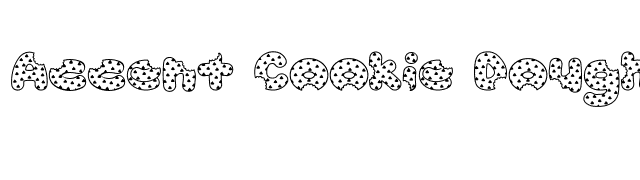 Accent Cookie Dough font preview