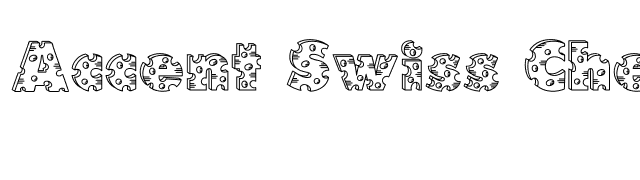 Accent Swiss Cheese font preview