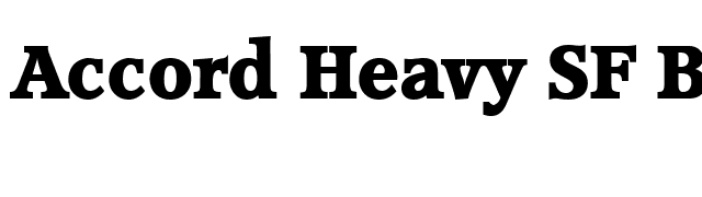 Accord Heavy SF Bold font preview