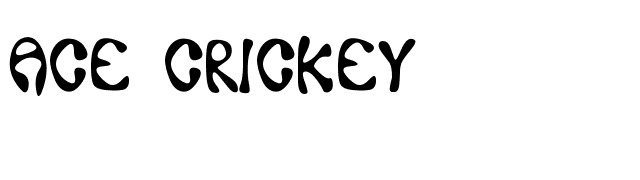 Ace Crickey font preview