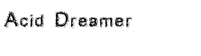 Acid Dreamer font preview