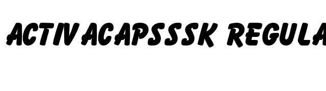 ActivaCapsSSK Regular font preview