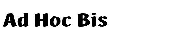 Ad Hoc Bis font preview