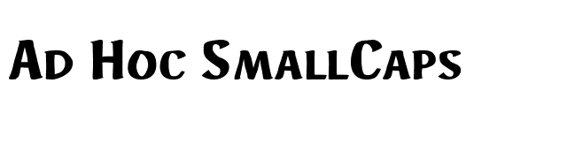 Ad Hoc SmallCaps font preview