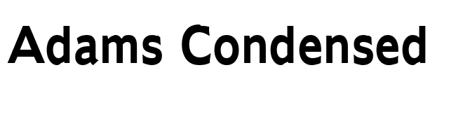 Adams Condensed Bold font preview