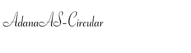 AdanaAS-Circular font preview