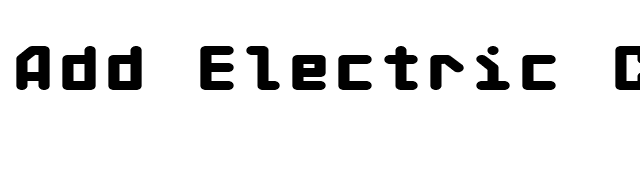 Add Electric City font preview