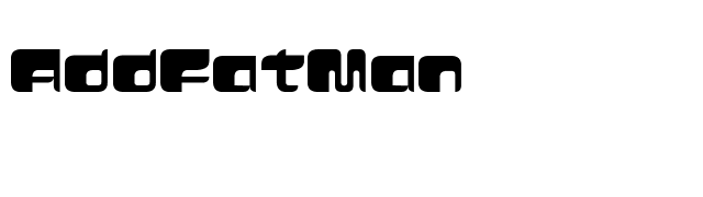 AddFatMan font preview