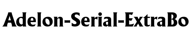 Adelon-Serial-ExtraBold-Regular font preview