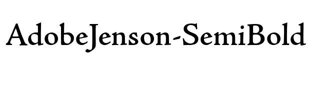 AdobeJenson-SemiBold font preview