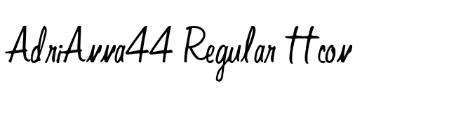 AdriAnna44 Regular ttcon font preview