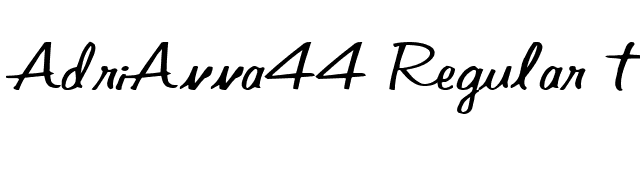 AdriAnna44 Regular ttext font preview