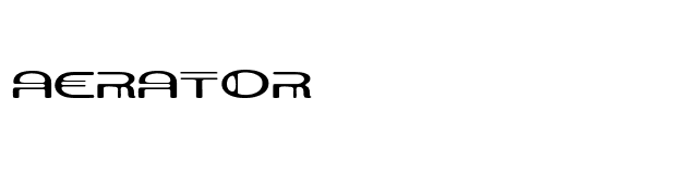 Aerator font preview