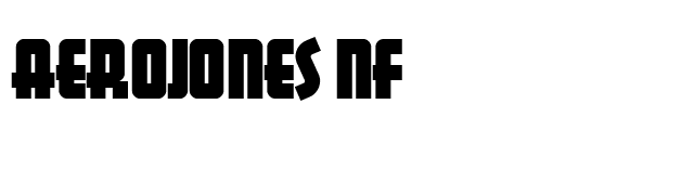 Aerojones NF font preview