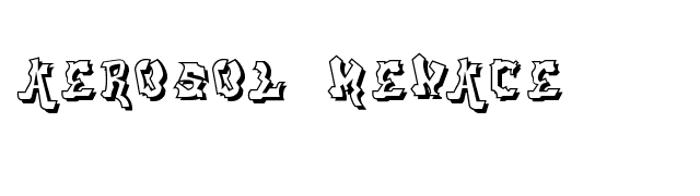 aerosol menace font preview