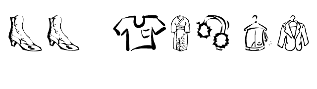 AEZ clothes font preview