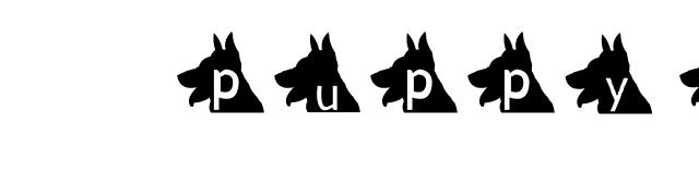 AEZ puppy dog font preview