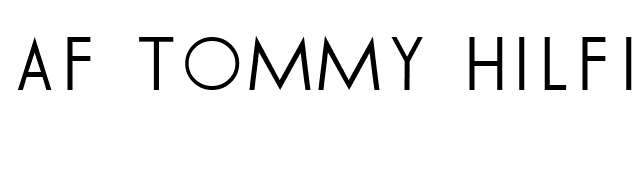 AF TOMMY HILFIGER font preview