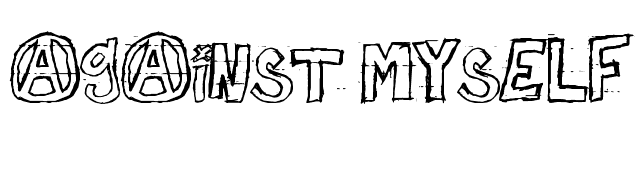 Against Myself font preview