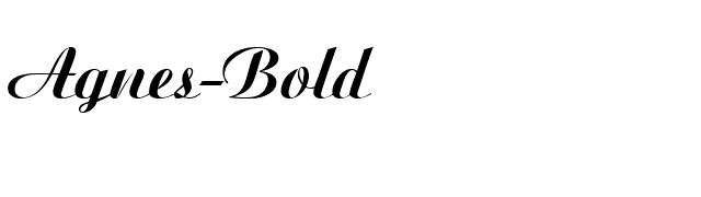 Agnes-Bold font preview