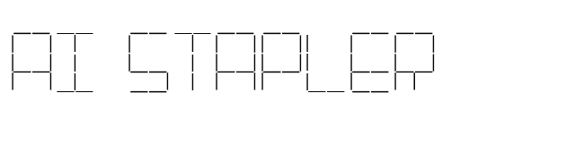 AI Stapler font preview