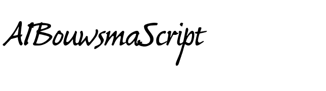 AIBouwsmaScript font preview