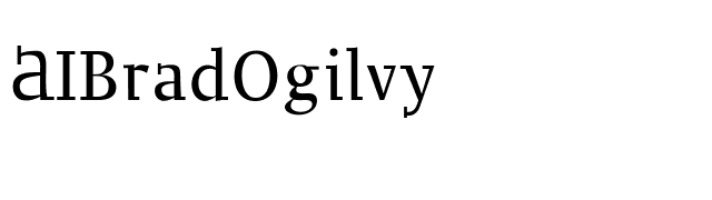 AIBradOgilvy font preview