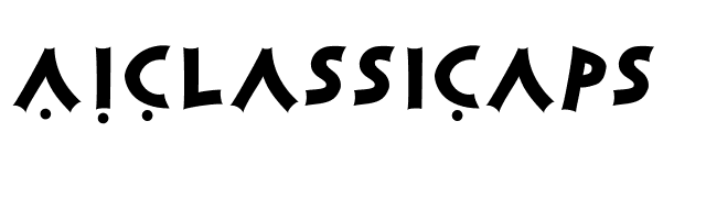 AIClassiCaps font preview