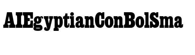 AIEgyptianConBolSma font preview