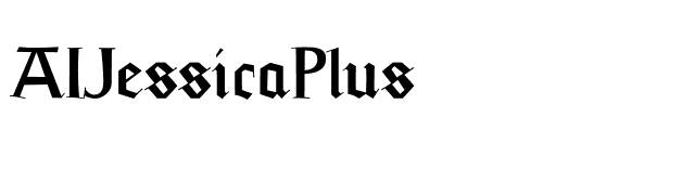 AIJessicaPlus font preview