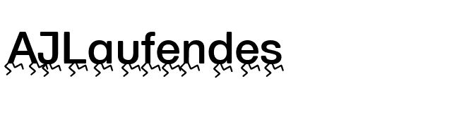 AILaufendes font preview