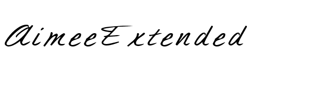 AimeeExtended font preview