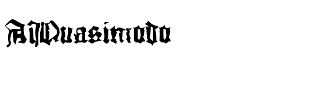 AIQuasimodo font preview