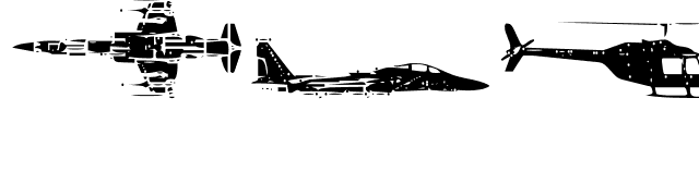 Air Force font preview