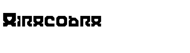 Airacobra font preview