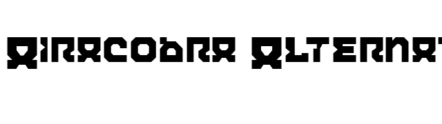 Airacobra Alternate font preview