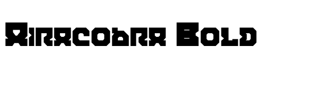 Airacobra Bold font preview