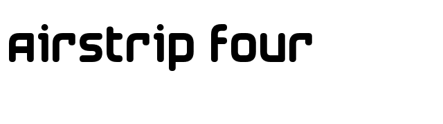 Airstrip Four font preview